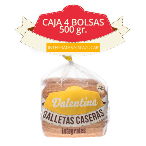 galletas artesanas valentina integrales sin azucar